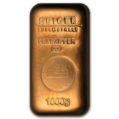 Koper baar 1 Kilo Geiger Schloss