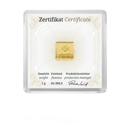 1gr-goud-baar-Geiger-cert - voorkant
