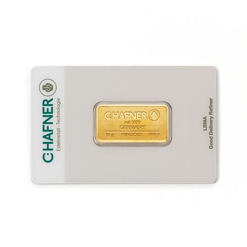 C. Hafner 10 gram goudbaar