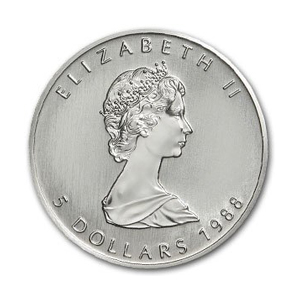 Canadian maple leaf 1 oz 1988