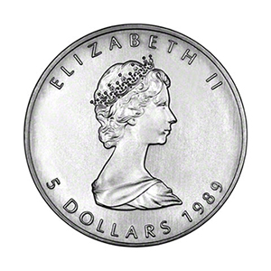 Canadian maple leaf 1 oz 1989