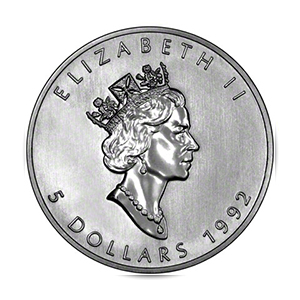 Canadian maple leaf 1 oz 1992