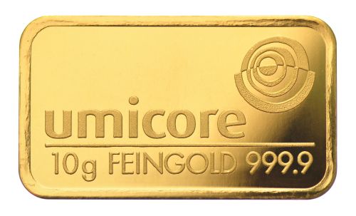 10 gram goudbaar umicore