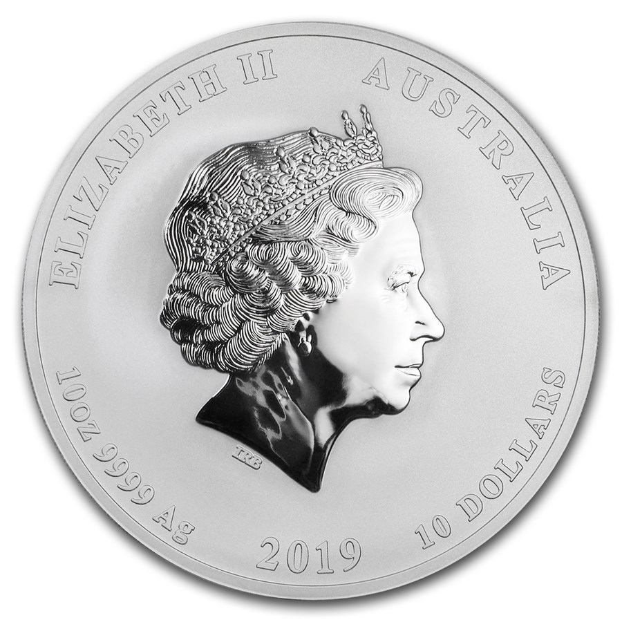 Lunar II Pig 2019 10 oz back 101munten