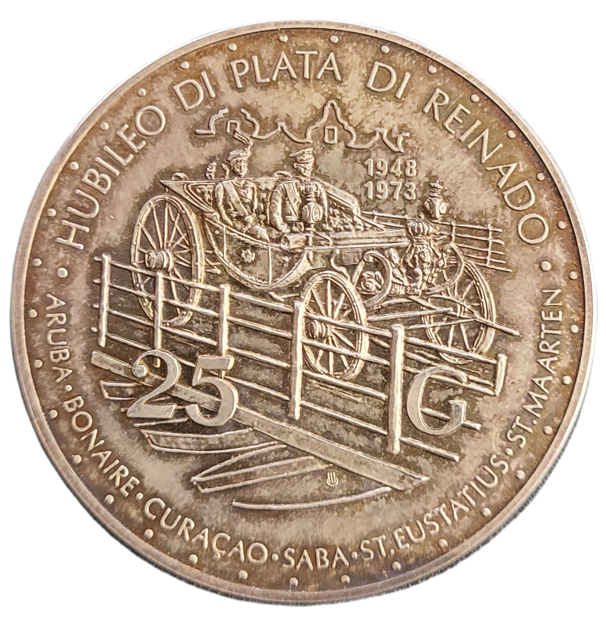 Nederlandse Antillen 25 Gulden 1973-front