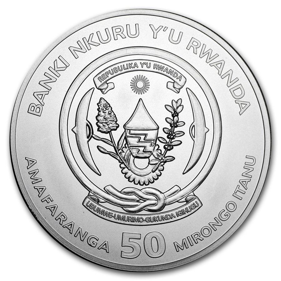 Rwanda lunar Dog 1 oz 2018 back 101munten