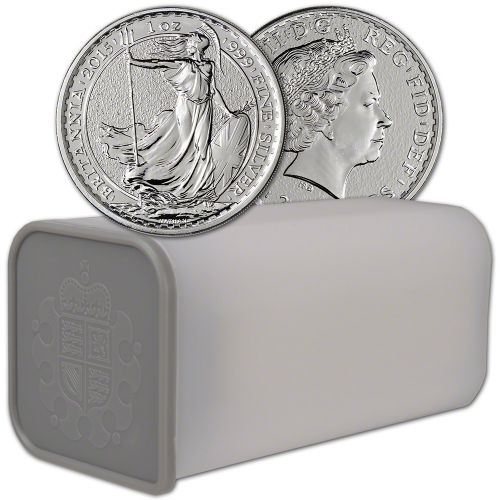 Britannia tube leeg voor 1 oz en Queens Beast 2 oz