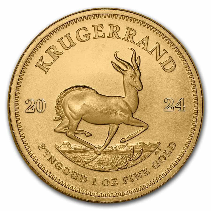 gouden krugerrand 1 oz 2024 -front gouden krugerrand 1 oz 2024
