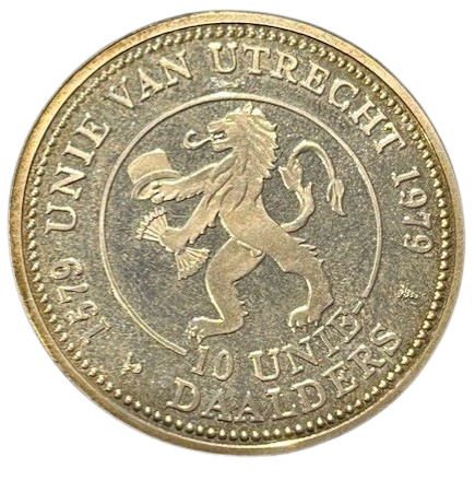 10 Unie daalder zilver