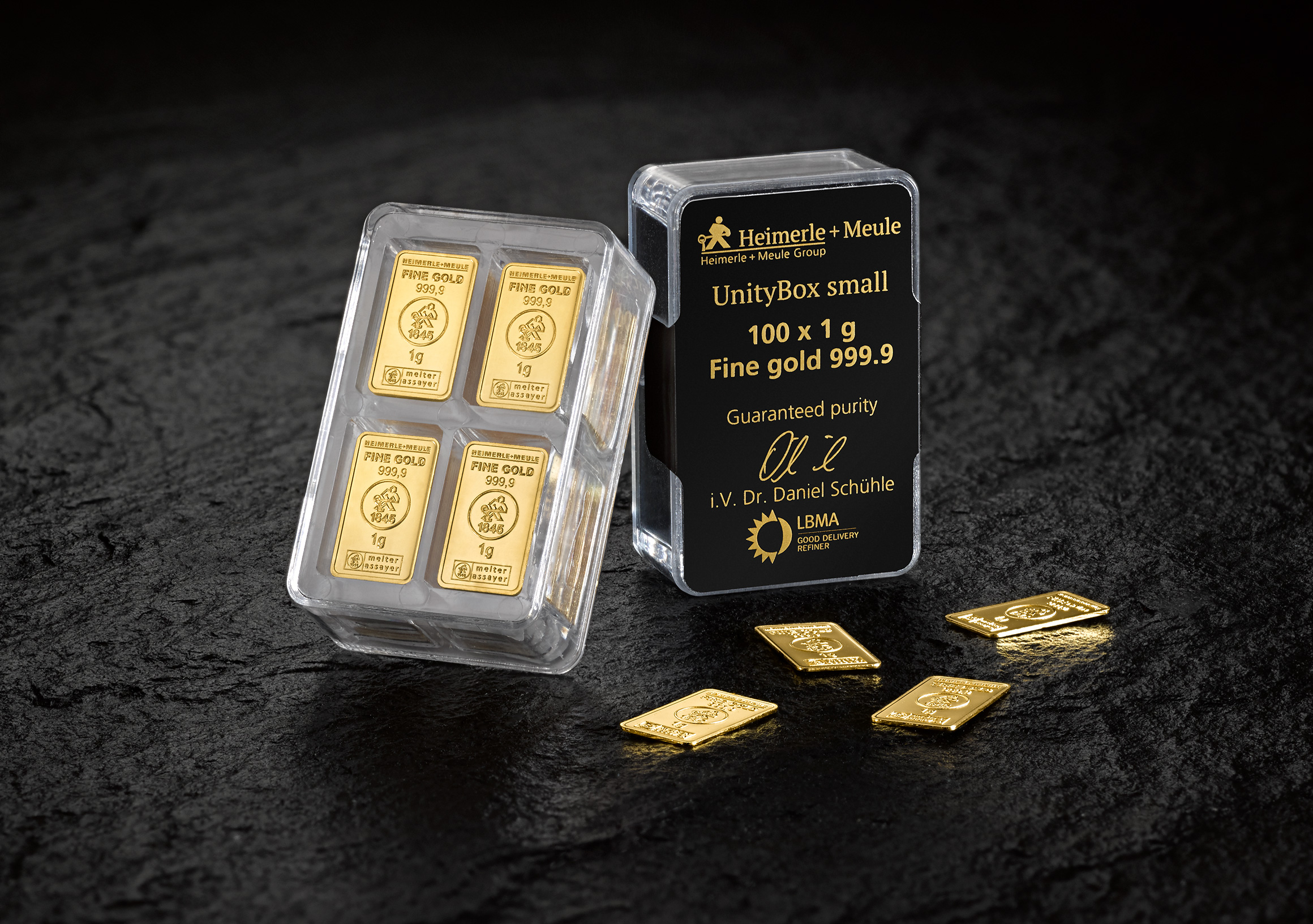 UnityBox Goud 100 x 1 gram voorkant 100 x 1 gram