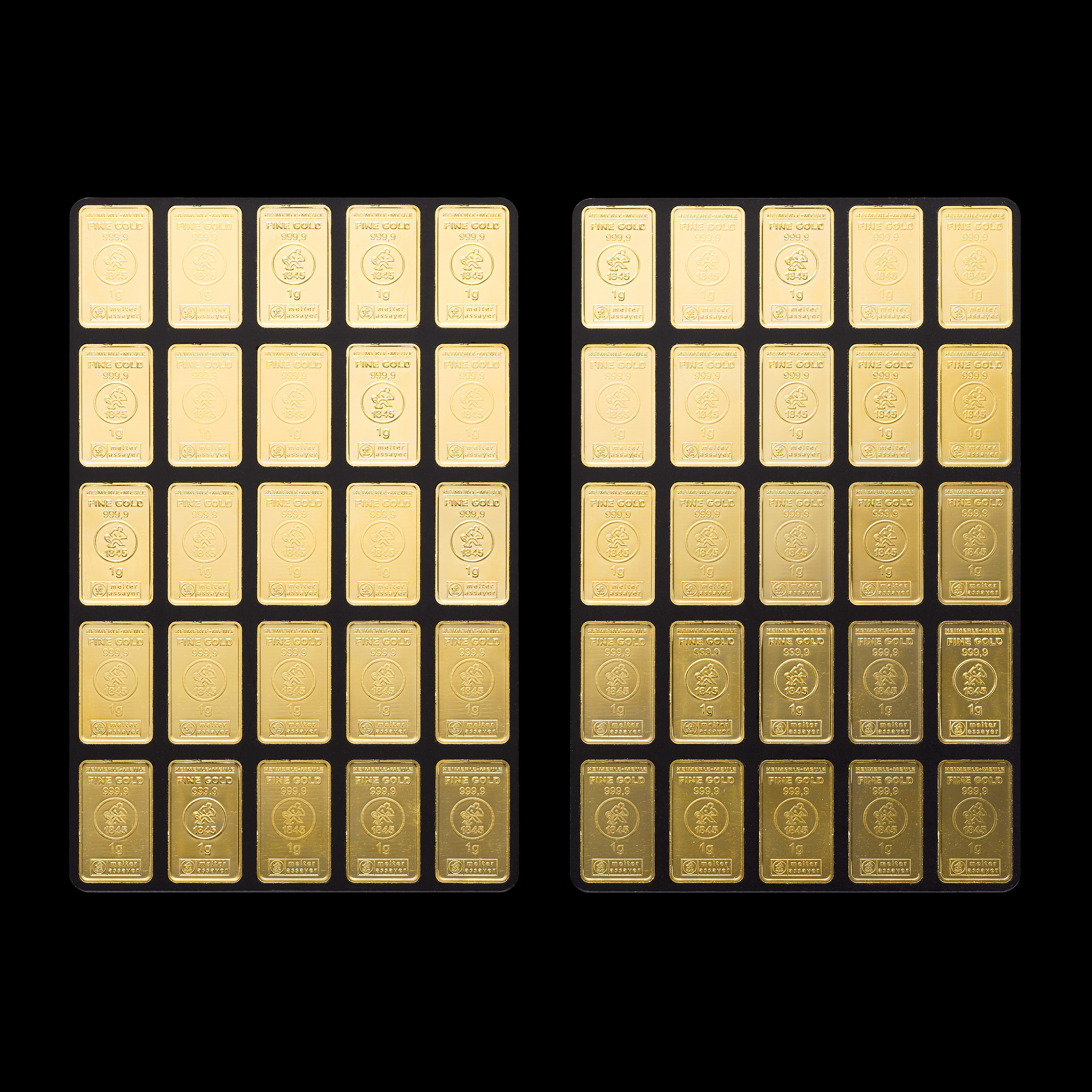 Unitybaar Goud 50x1 gram voorkant 50 x 1