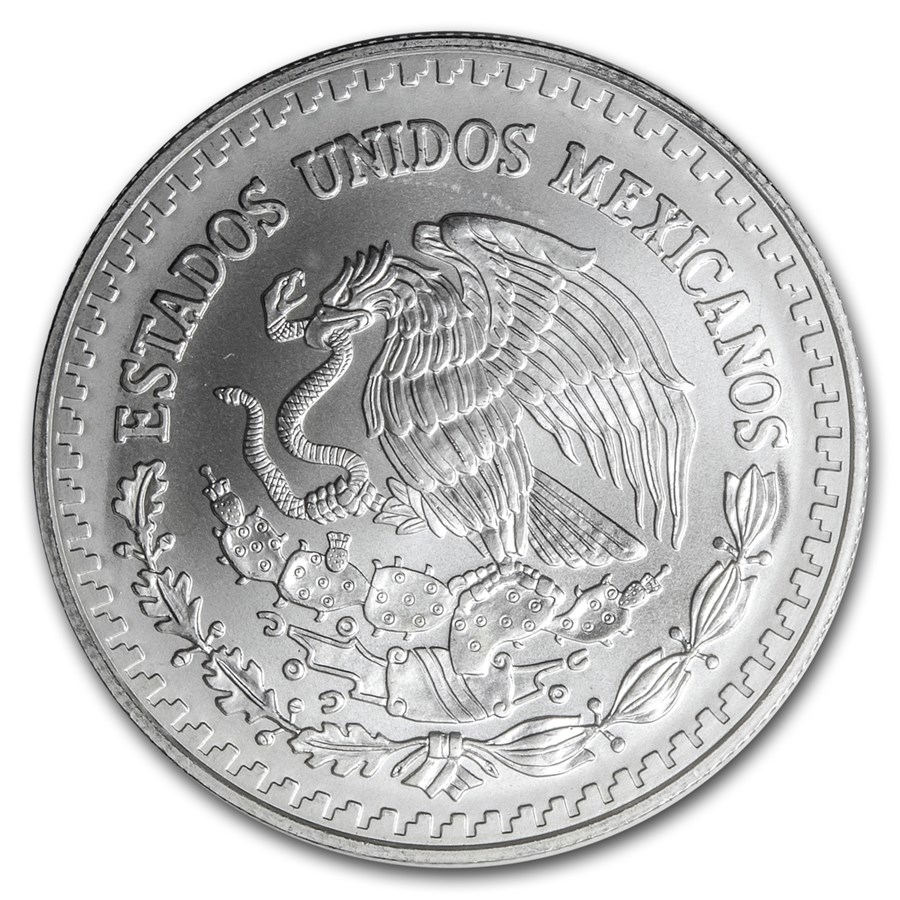 Mexican Libertad 1 oz 1999 reverse 101munten mexican libertad 1/10 oz 1992