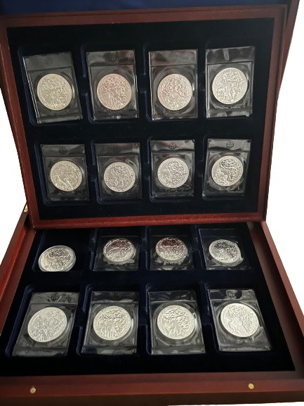 SERIE African Ounce series - Rwanda 1 oz compleet 2008 t/m 2023