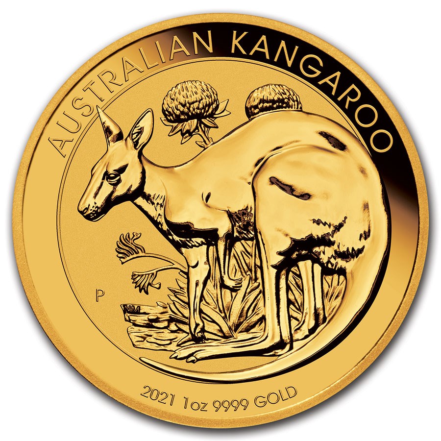 Gouden Kangaroo 1 oz 2021 voorkant
