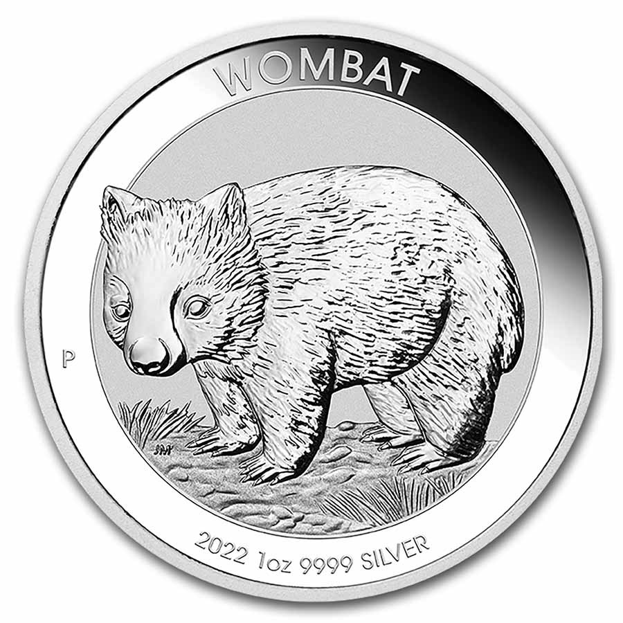 Perth Mint Wombat 1 oz 2022 front 101munten