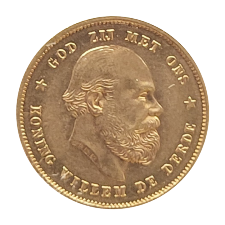gouden tien gulden WIII 1879 77 -back gouden tien gulden