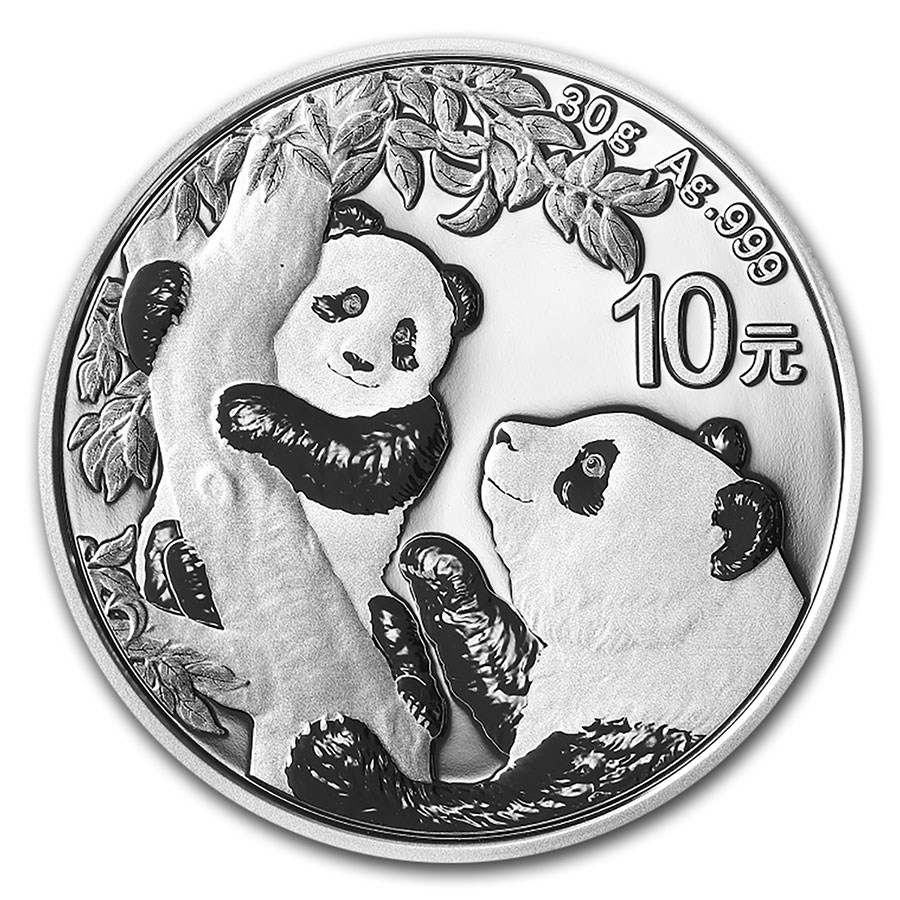 Chine panda 30 gram 2021 voorkant