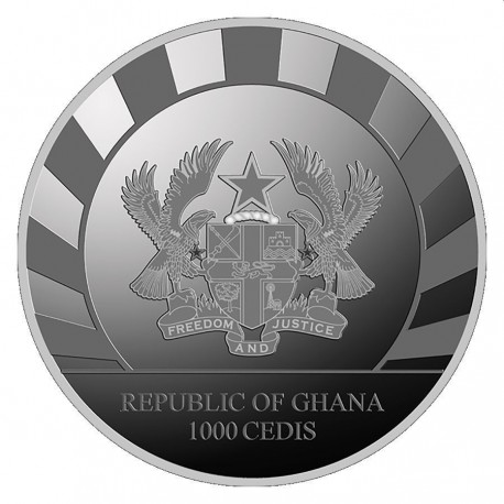 Ghana Giants of the Ice Age Cave Bear 1kg 2020 back 101munten