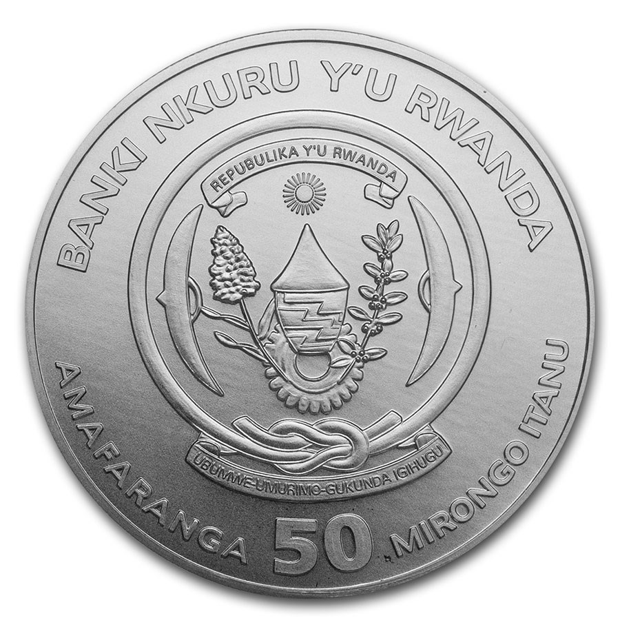 Rwanda Okapi 1 oz 2020 back 101munten