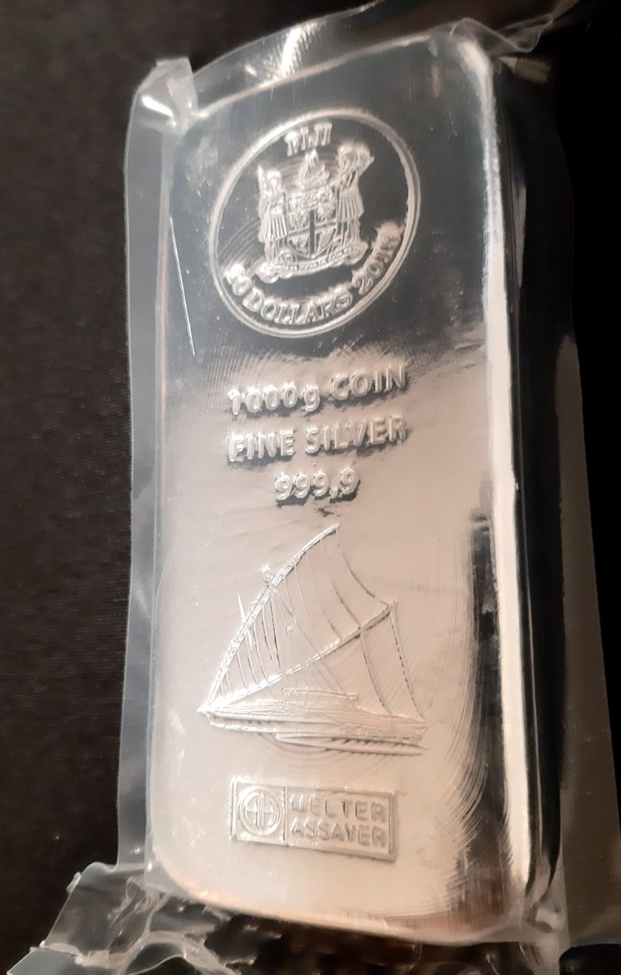 Fiji 1000g muntbaar front 101munten 1 kg Fiji muntbaar