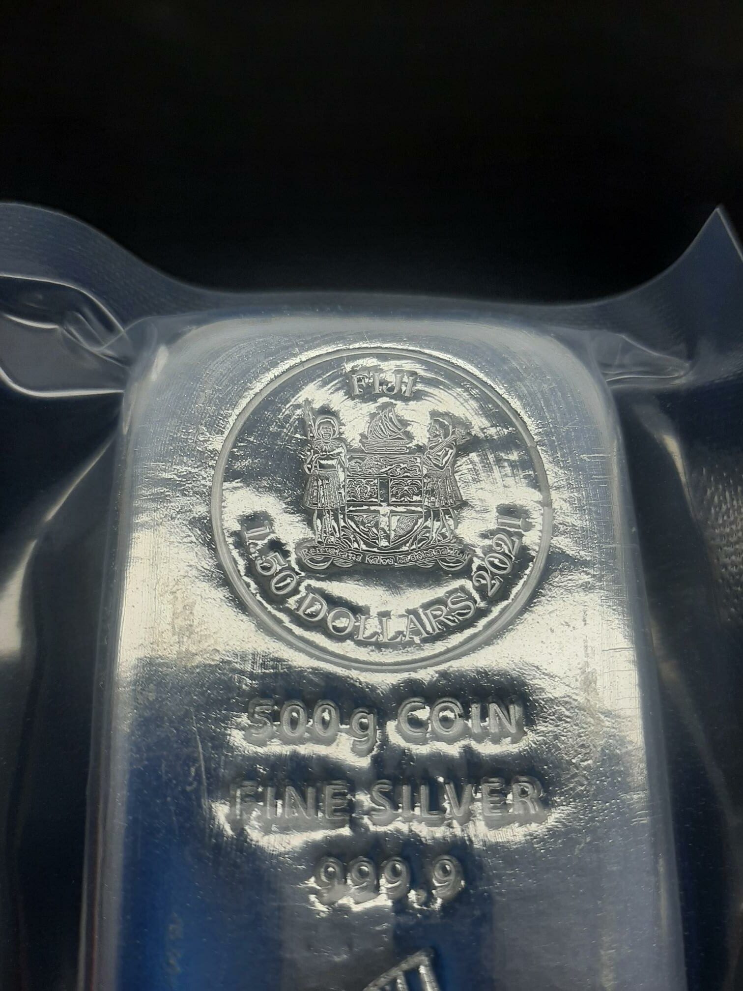 Fiji 500 gram muntbaar bovenkant 2 101munten
