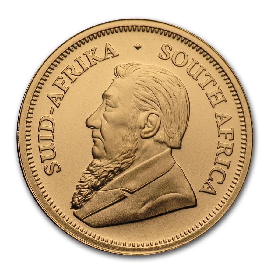 Gouden 0.25 oz Krugerrand 2021 achterkant gouden krugerrand 1/2 oz 2021