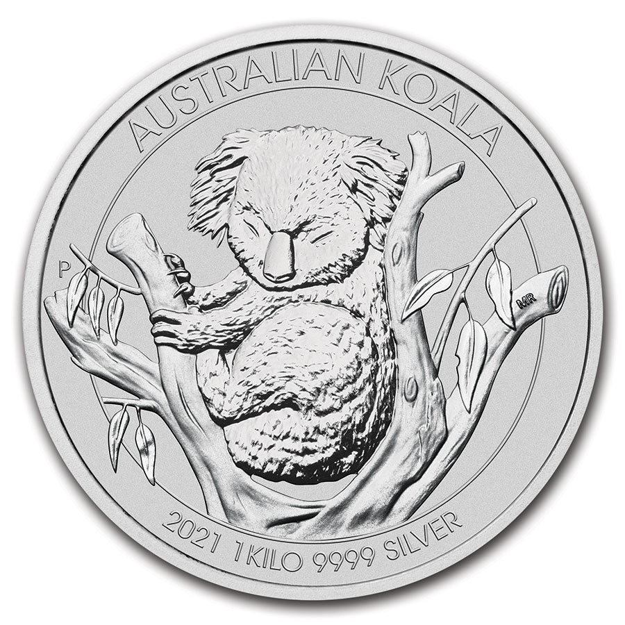 Koala 1 kg 2021 voorkant 101munten koala 1 kg 2021