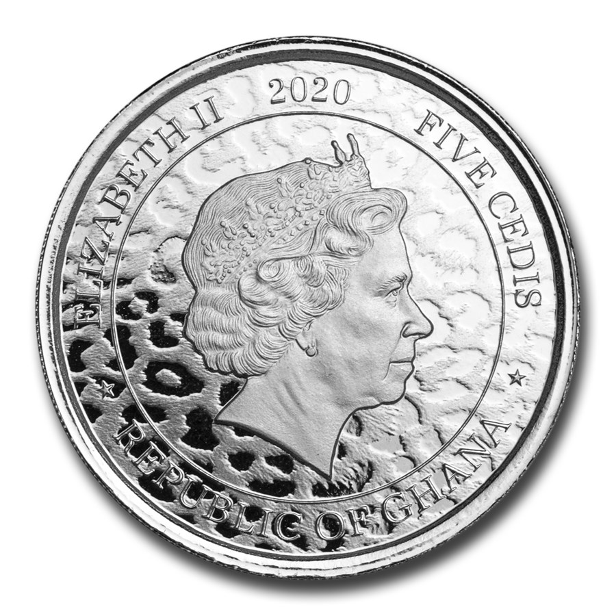 Ghana Leopard 1 oz 2020 achterkant 101munten