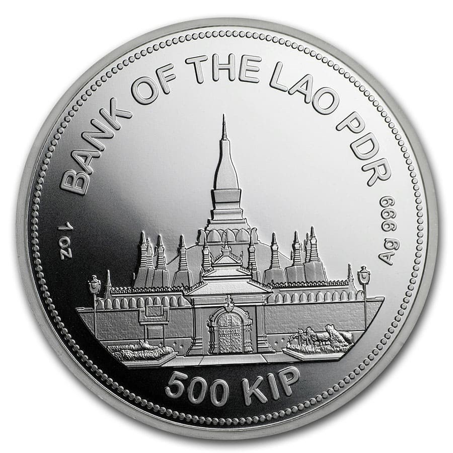 Laos Tiger Pahthera 1 oz 2020 achterkant 101munten
