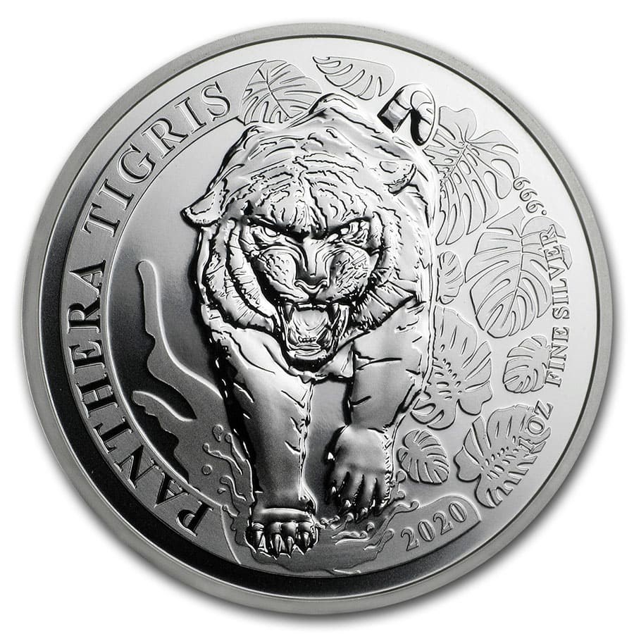 Laos Tiger Pahthera 1 oz 2020 voorkant 101munten