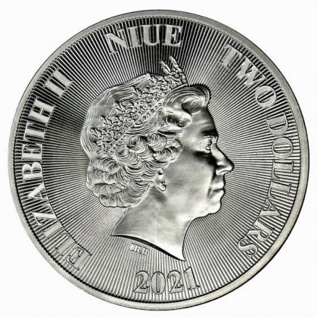 Niue Roaring Lion 1 oz 2021 achterkant 101munten