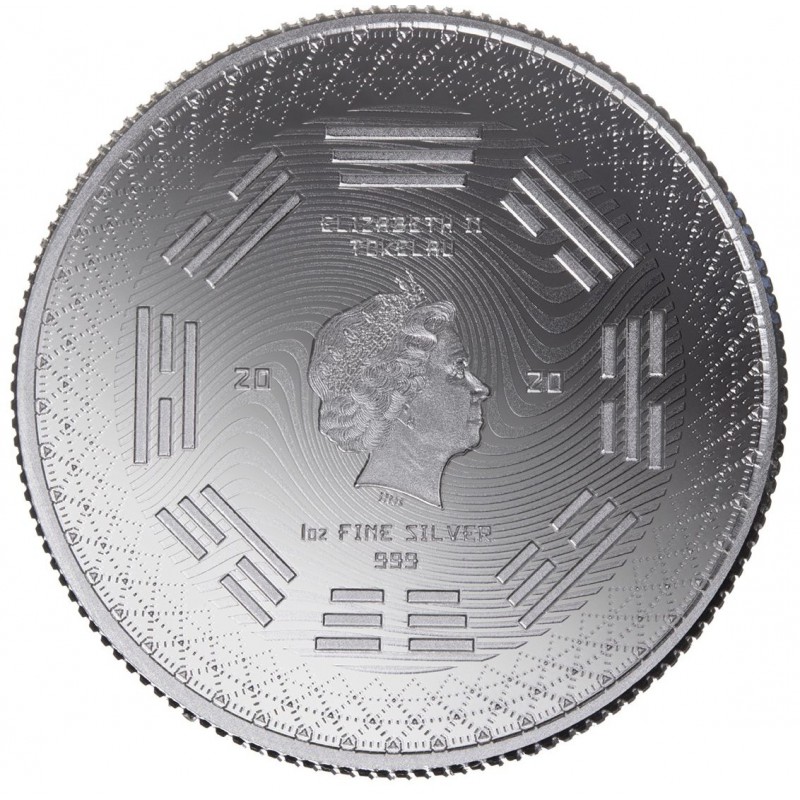Tokelau Equilibrium 1 oz 2020 achterkant 101munten Equilibrium 1 oz 2020