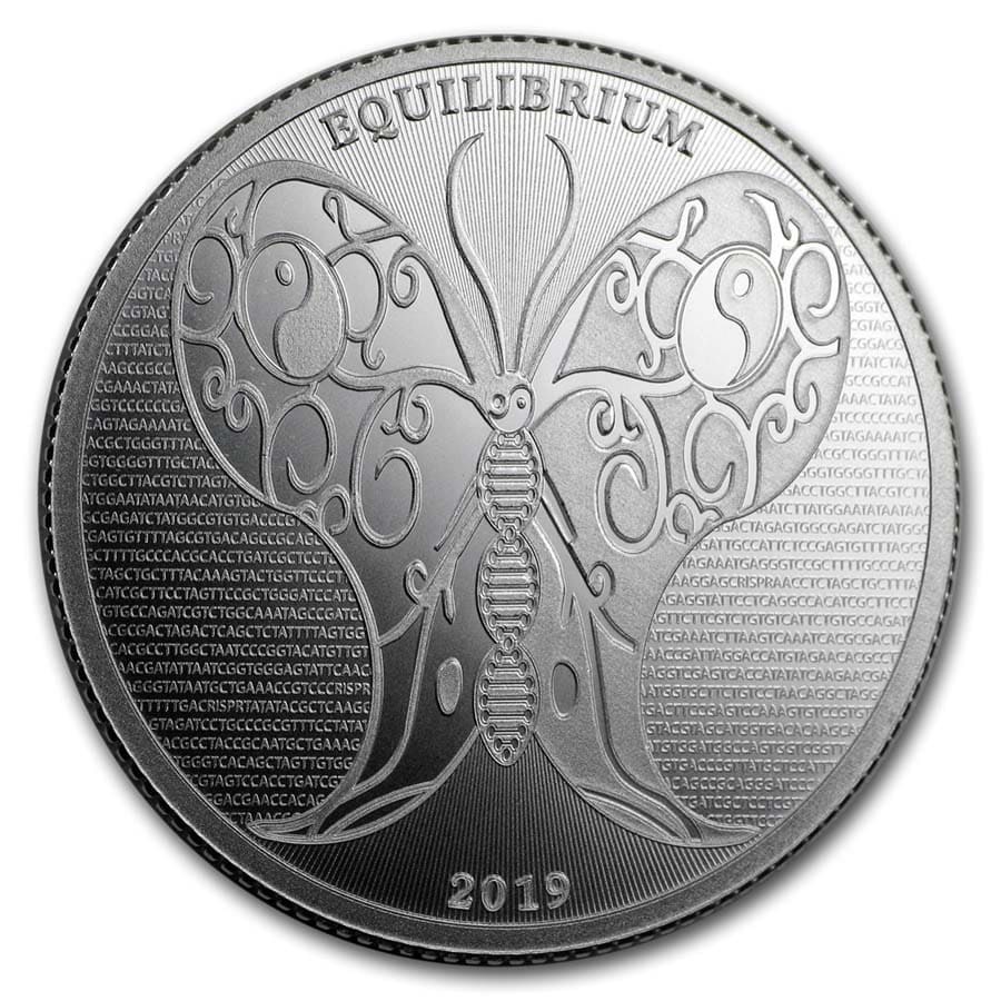 Tokelau Equilibrium Butterfly 1 oz 2019 voorkant 101munten