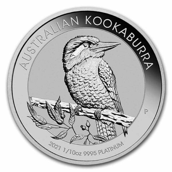 Platina Kookaburra 1/10 oz 2021 Oplage maximaal 15.000 stuks