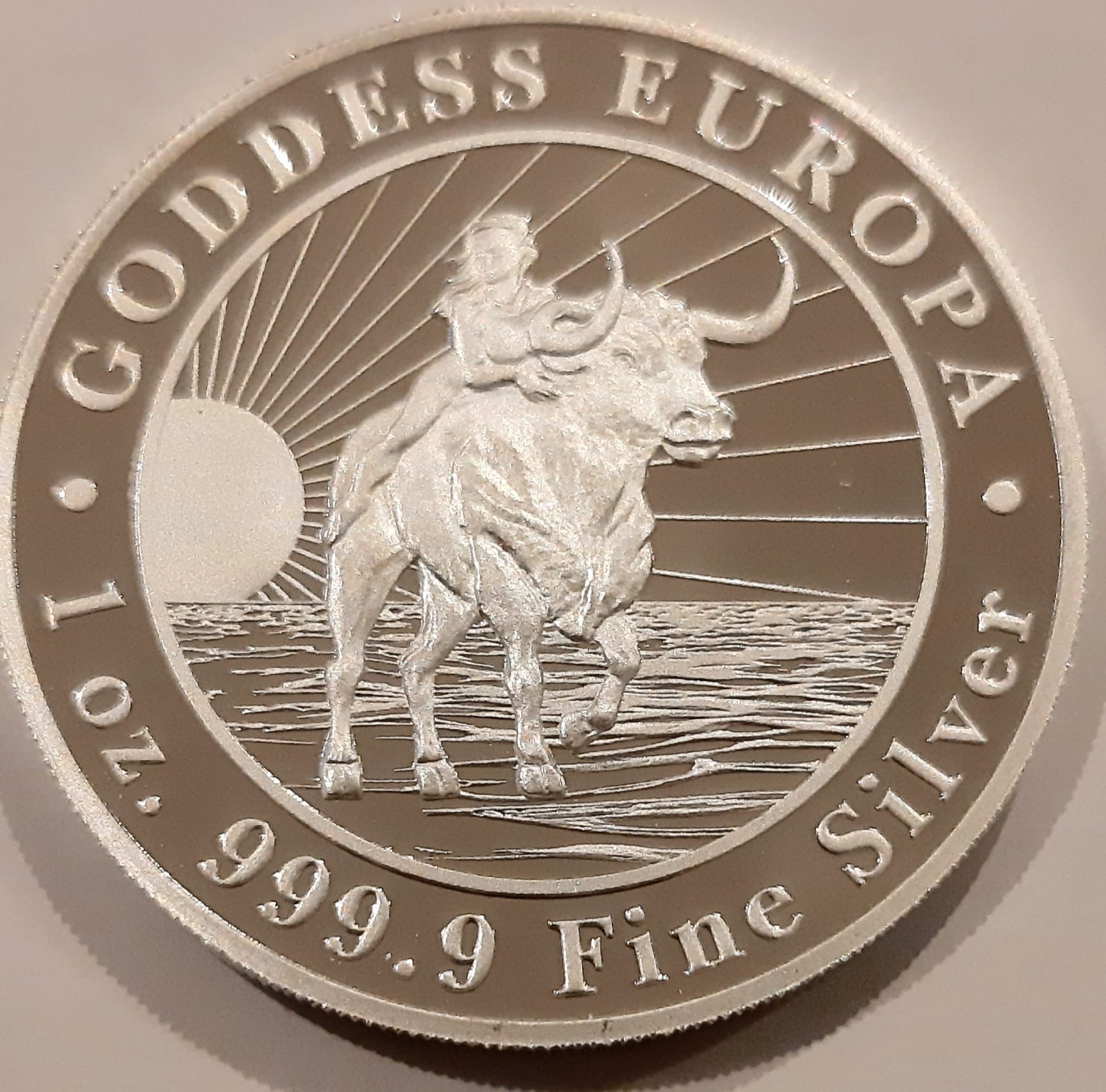 Tokelau Goddess of Europe 1 oz 2021 front-1 101munten