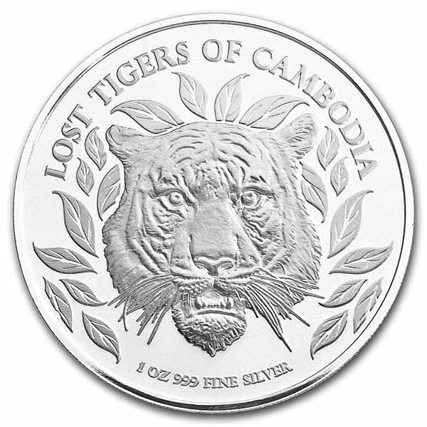 Cambodia Lost Tiger 1 oz 2022 front 101munten lost tigers