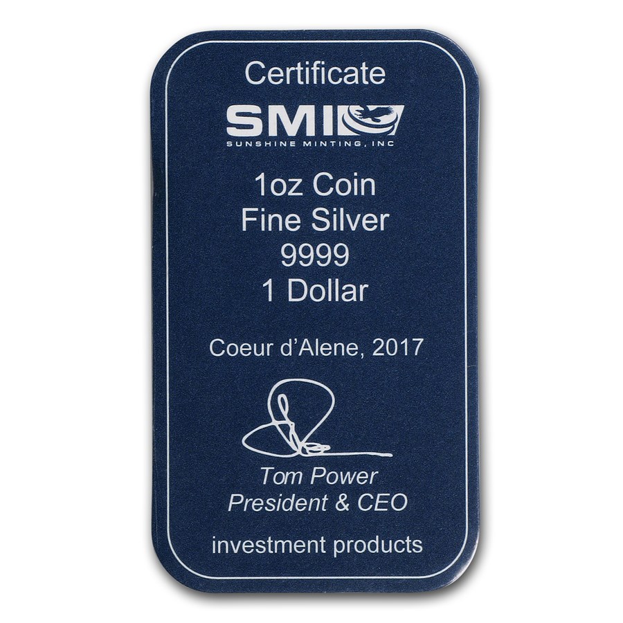 Coos Island 50 gram zilver muntbaar achterkant 101munten