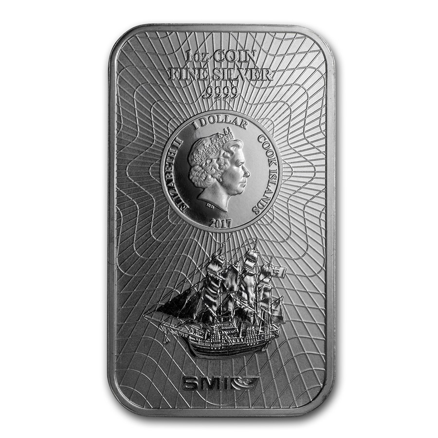 Coos Island 50 gram zilver muntbaar voorkan 101munten 10 gram cook island