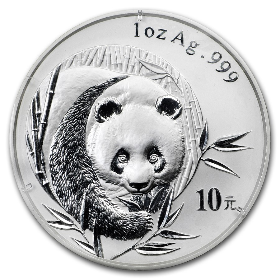 Chineese Panda 1 oz 2003 voorkant 101munten chinese panda 1 oz 2003
