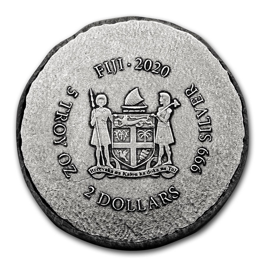 Fiji 5 oz 2020 Terracotta Army achterkant 101munten