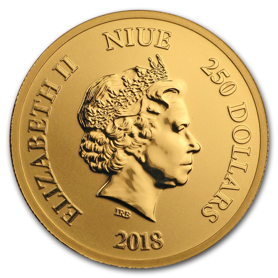 Gouden Disney Scrooge McDuck 1 oz 2018 achterkant 101munten