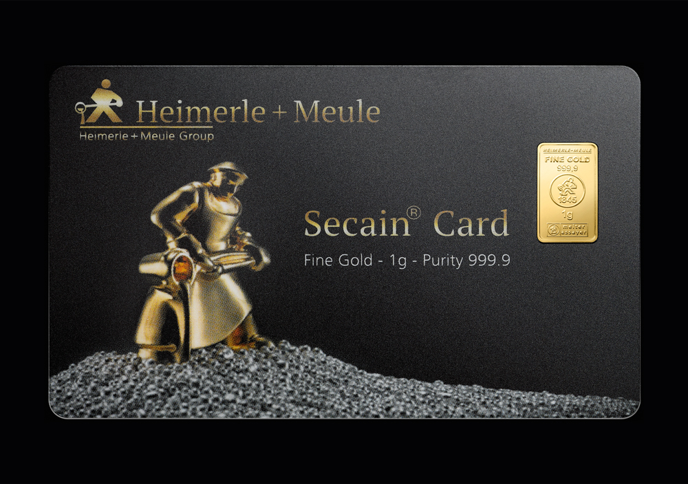 1 gram goudbaar - Heimerle & Meule Secain card heimerle meule secain card