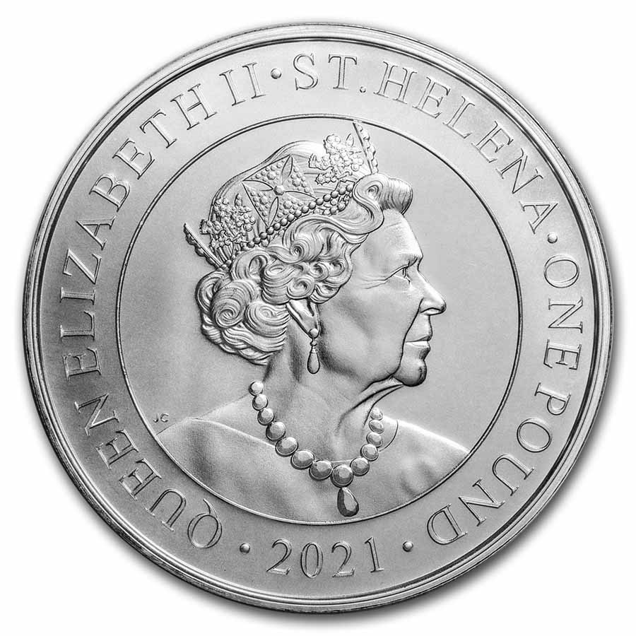 St. Helena Chinese Trade dollar 1 oz 2021 back 101munten