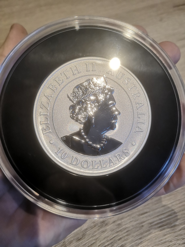 Wedge Tailed Eagle 10 oz 2021 Ultra High Relief Proof achterkant 101munten