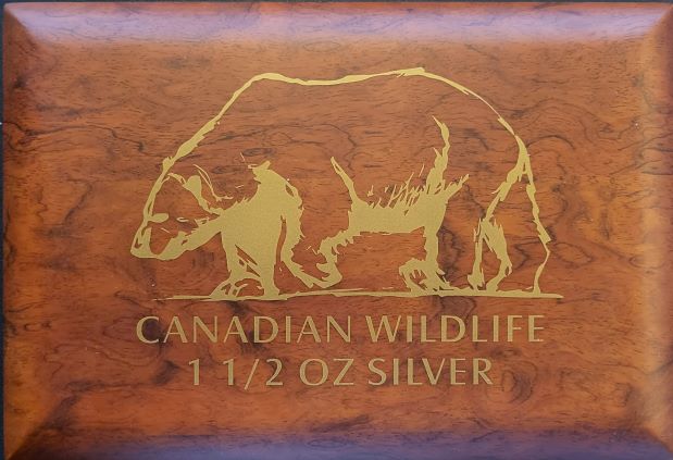 verzameldoos can.wildlife 101muntennl half oz Verzameldoos Canadian Wildlife - 1 1/2 oz