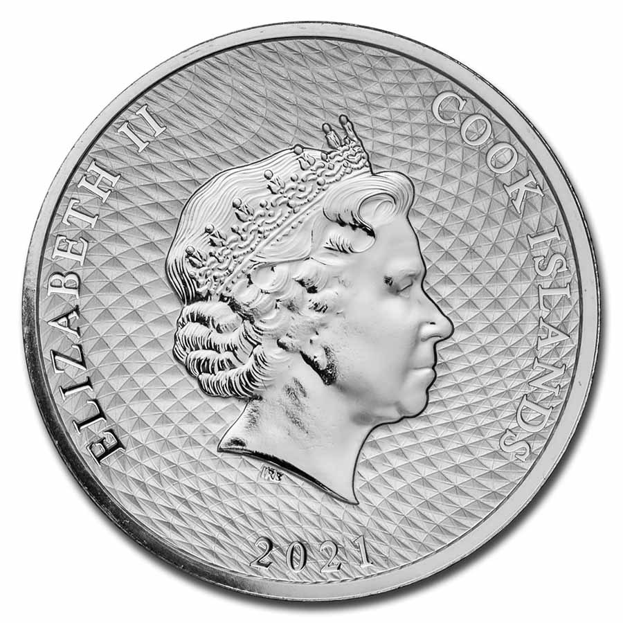 Cook Island Bounty 0.25 oz 2021 achterkant 101munten