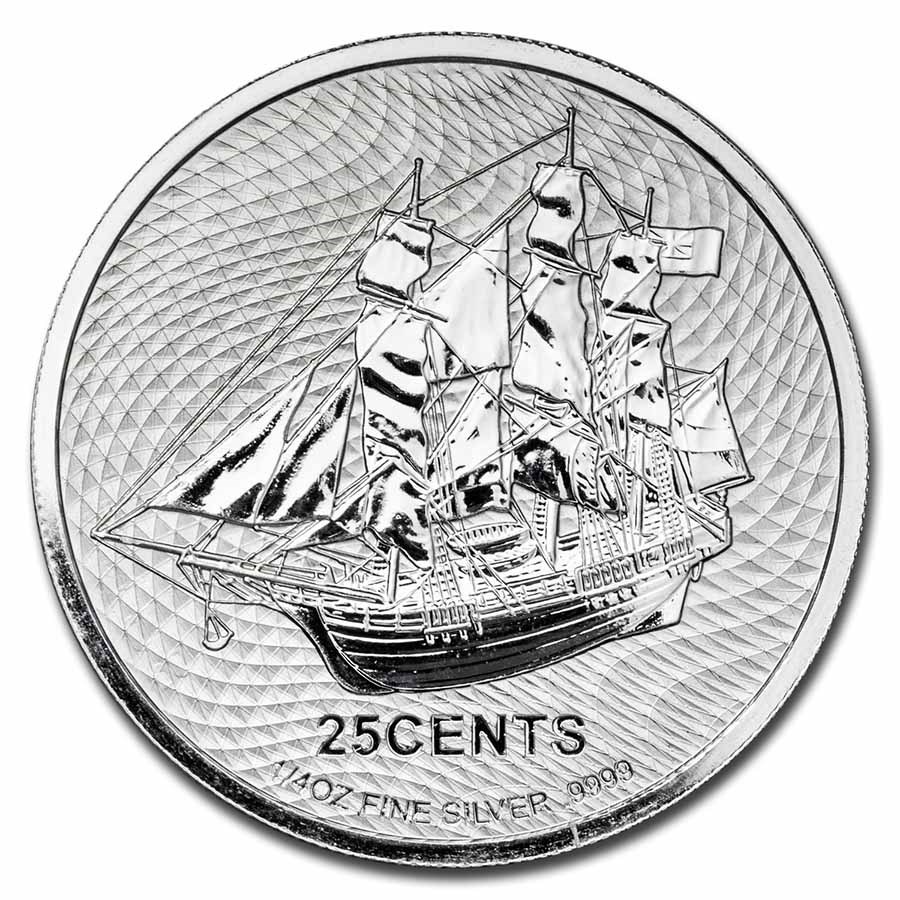 Cook Island Bounty 0.25 oz 2021 voorkant 101munten Bounty
