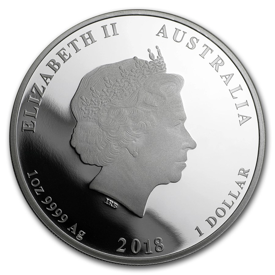 Lunar II 1 oz 2018 PROOF High Relief achterkant 101munten