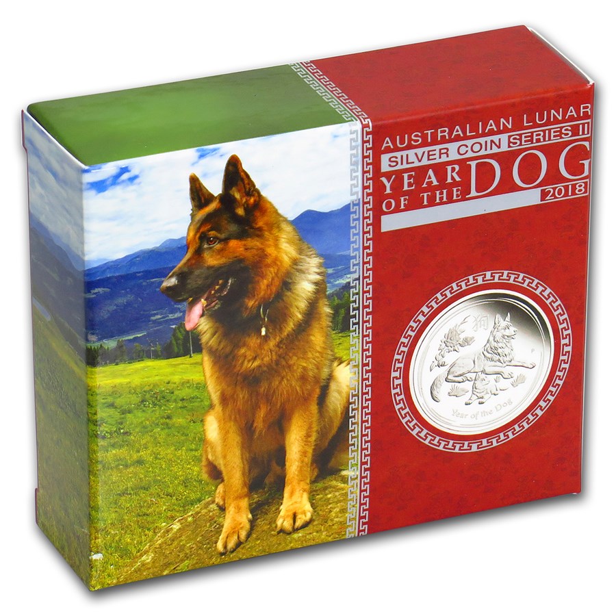 Lunar II 1 oz 2018 PROOF High Relief met doos dicht 101munten