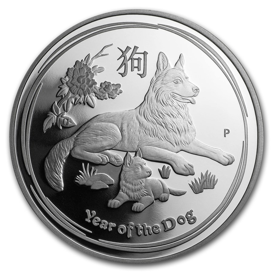 Lunar II 1 oz 2018 PROOF High Relief voorkant 101munten